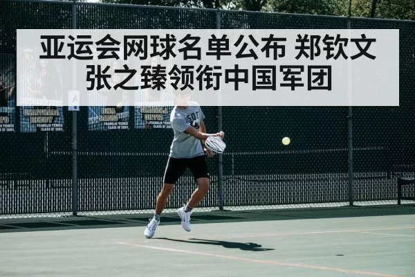 亚运会网球名单公布 郑钦文张之臻领衔中国军团