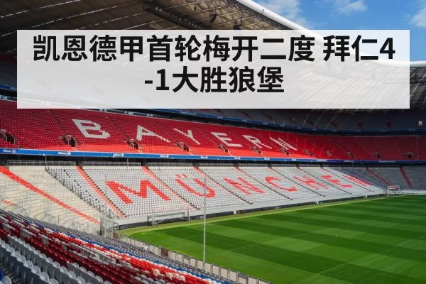 凯恩德甲首轮梅开二度 拜仁4-1大胜狼堡